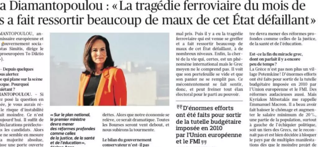 Η συνέντευξη στην εφημερίδα Le Figaro